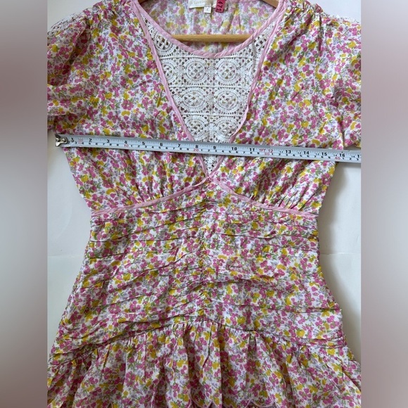 LoveShackFancy Marquise Mini Floral Dress in Fruity Punch Size 2 - Picture 9 of 11